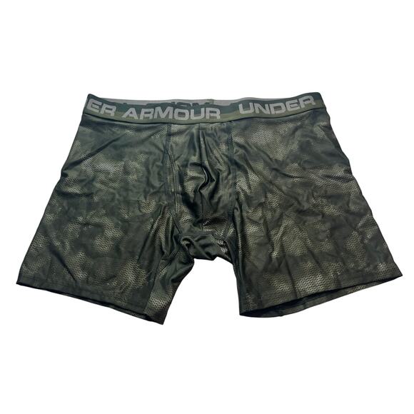 9-90 UNDER ARMOUR Men's Boxer Briefs Green XL - Picture 1 of 10